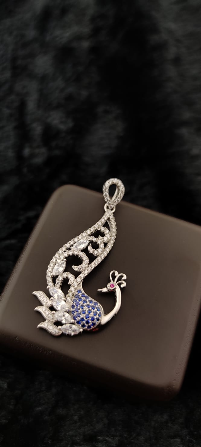 peacock pendent
